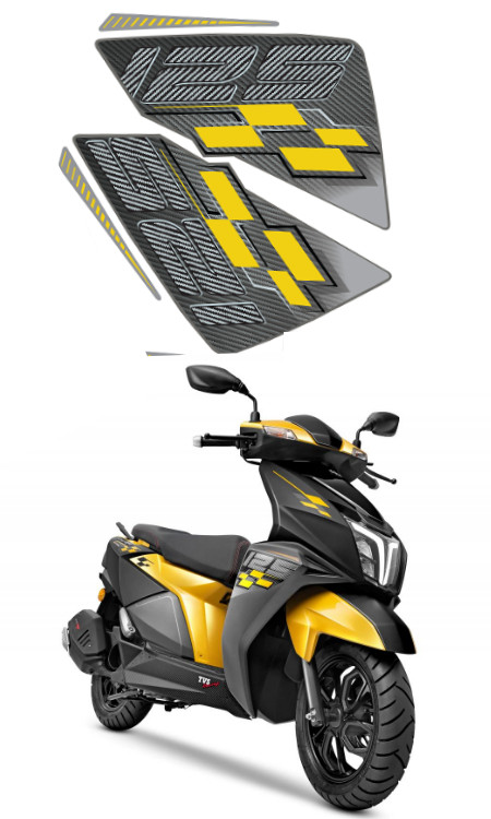 Ntorq Race Edition Yellow Side Panel Sticker 